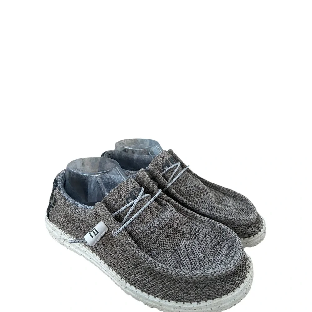Hey Dude Wally Sox Brown Camo Knit Slip On Loafers Mens‎ 8